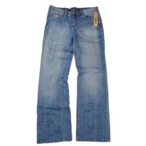 DKNY Jeans East Village Y2K Straight Leg Denim Stretch Mid Rise Women 10 NWT